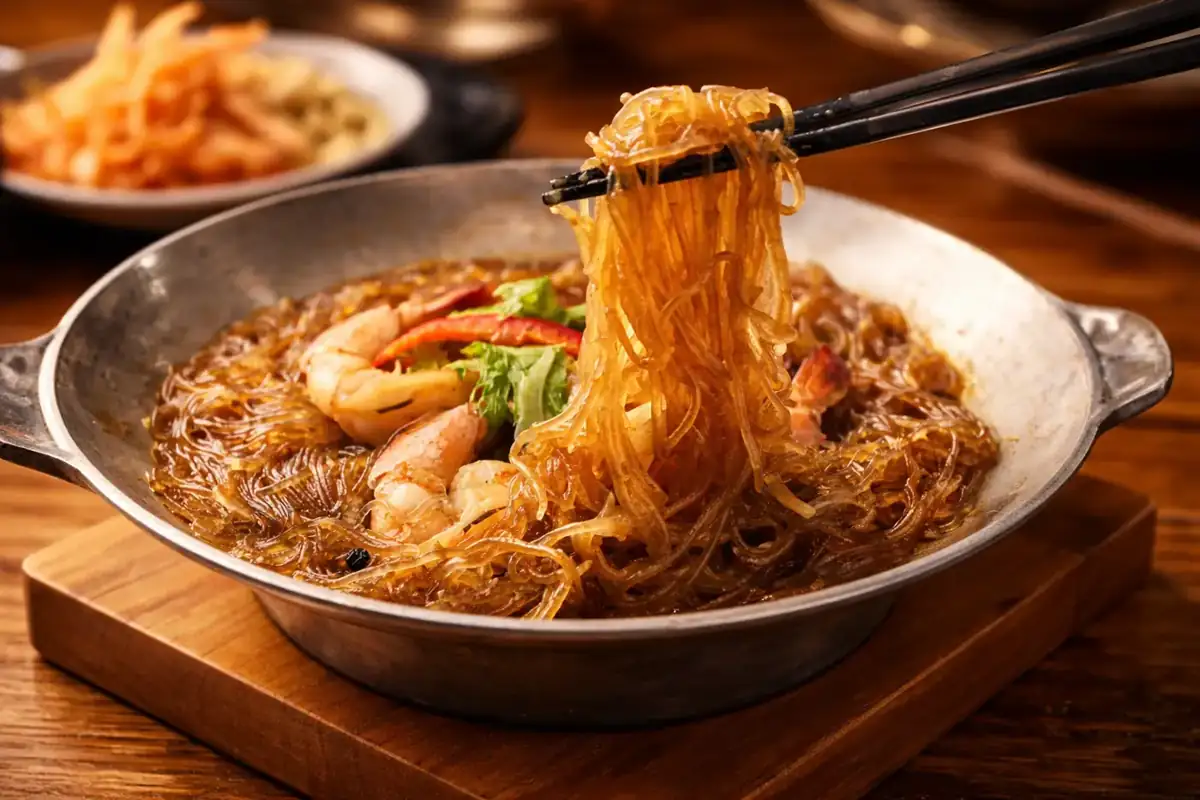 クンオップウンセン（タイ風エビと春雨の蒸し物）